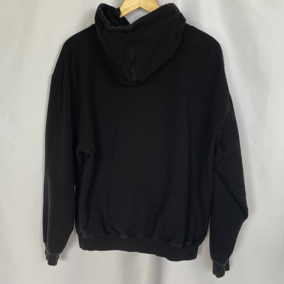 Fender Unisex Spaghetti Logo Black Hoodie White Logo Size Large EUC - Picture 5 of 10